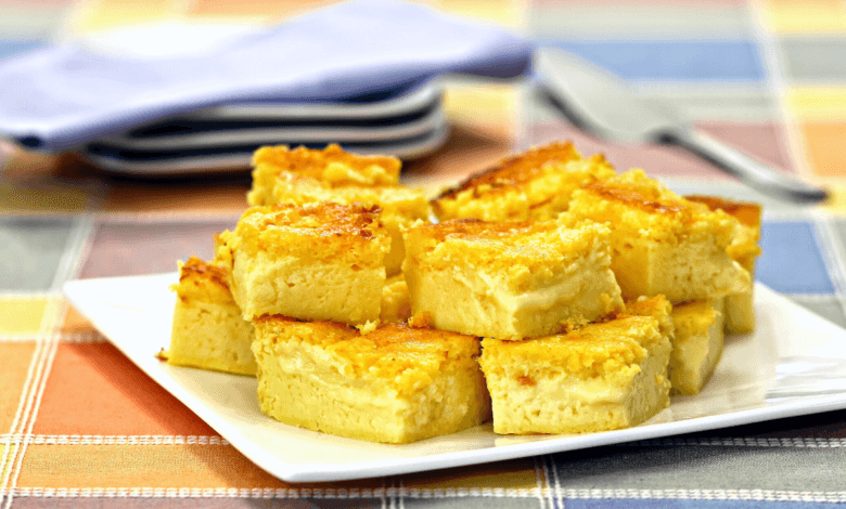 Bolo de milho verde cremoso com queijo