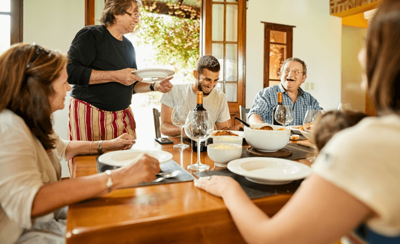 Comida de domingo em família