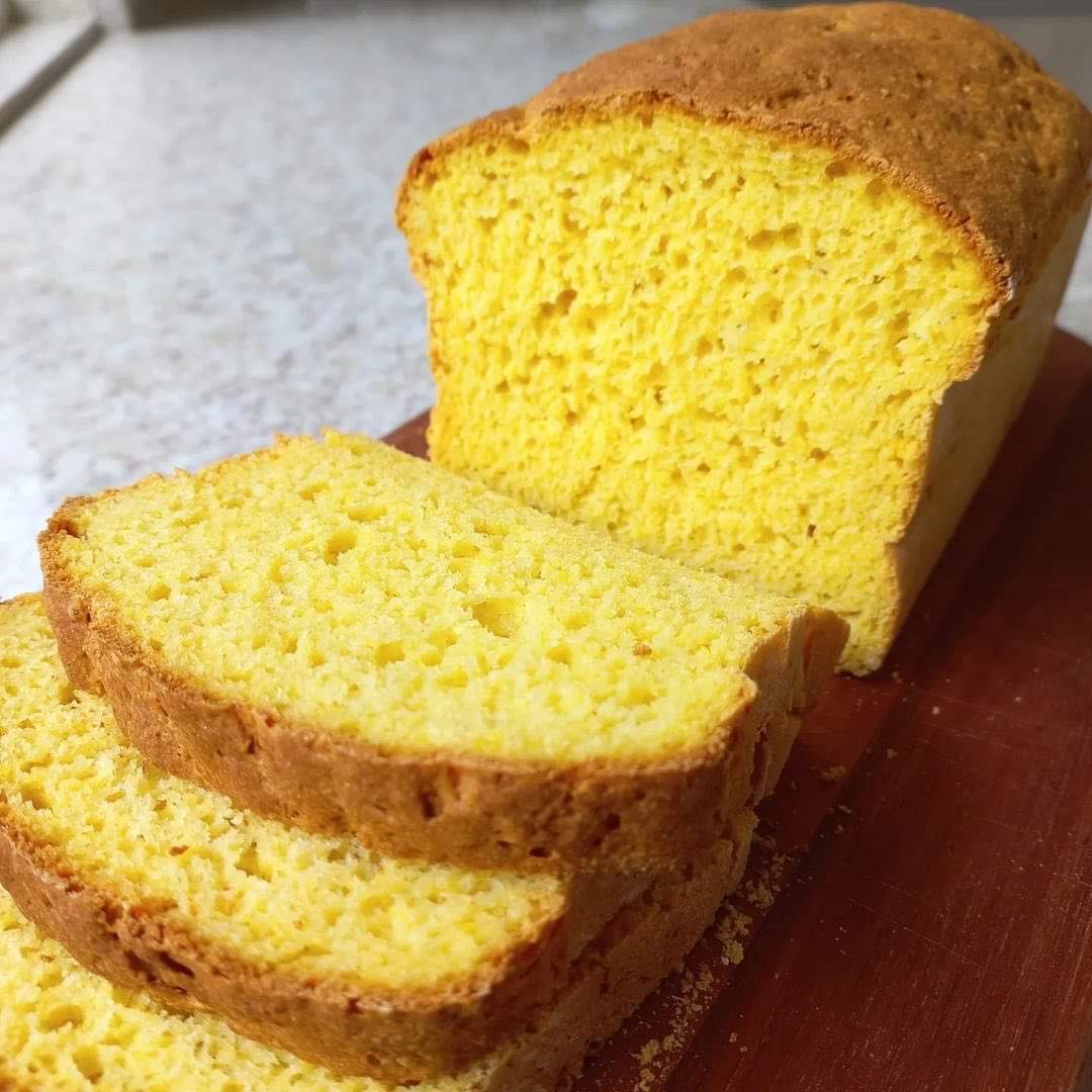 Pão de Fubá com Batata Doce sem Glúten e Sem Lactose