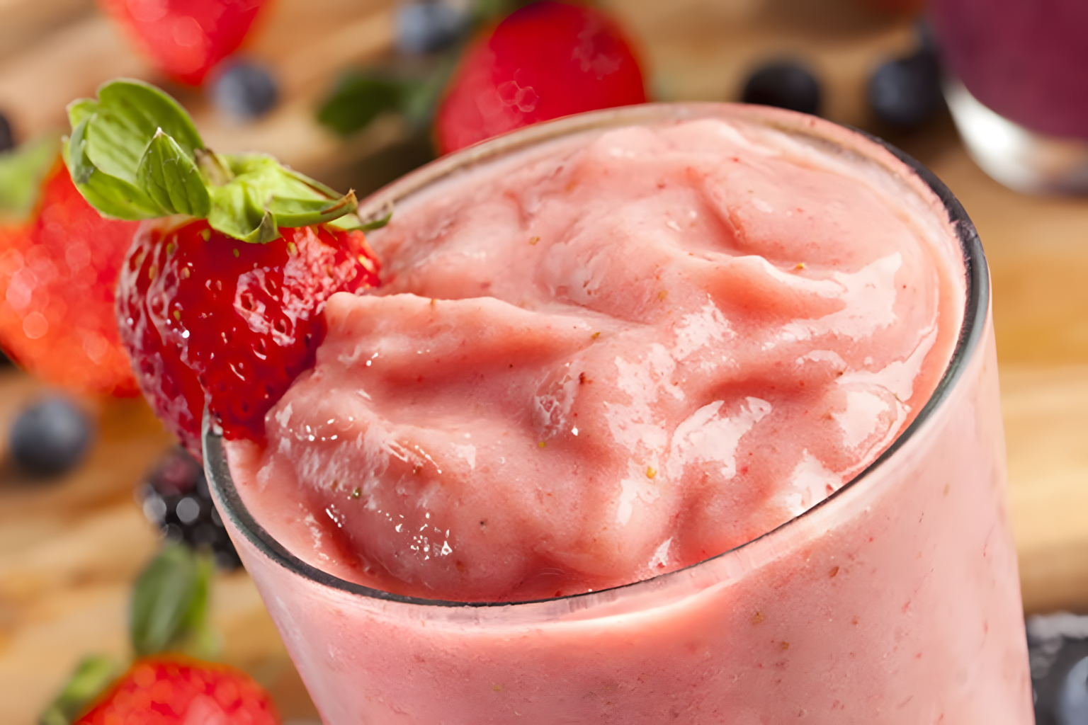 Delicioso e Saudável Smoothie de Morango Receita e Benefícios