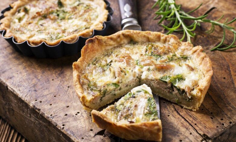 mini quiche de alho-poró