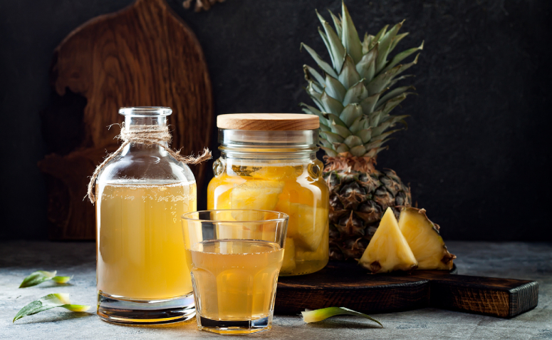 Receita de Chá de coroa de abacaxi