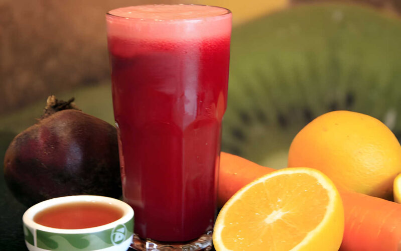 Suco detox vermelho