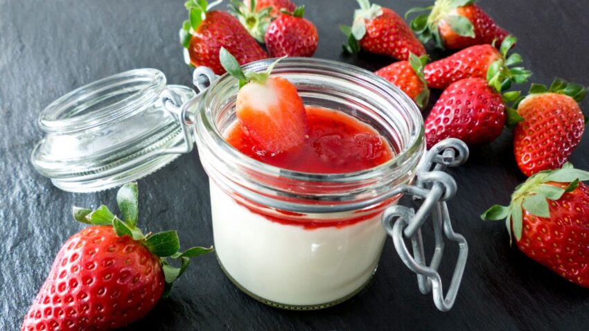 Panna Cotta de frutas vermelhas