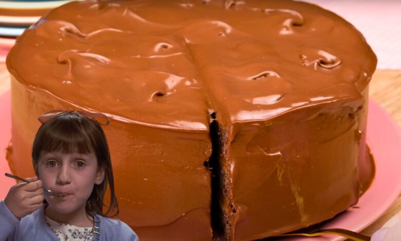 Bolo de chocolate da Matilda