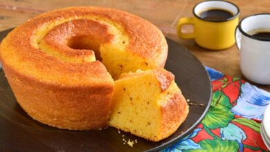 Bolo de Fubá com Erva-Doce fofinho