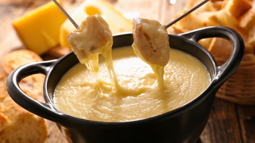 Receita de Fondue de queijo