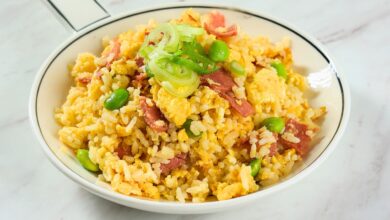 arroz de forno com calabresa